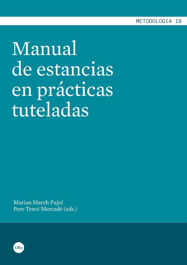 Manual de estancias en prácticas tuteladas, de March i Pujol | portada del libro