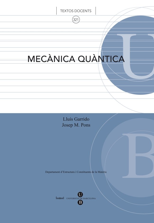 Mecànica quàntica, de Pons Ràfols | portada del libro