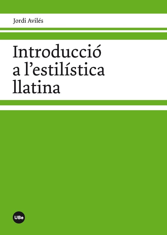 Introducció a l'estilística llatina, de Avilés Zapater | portada del libro