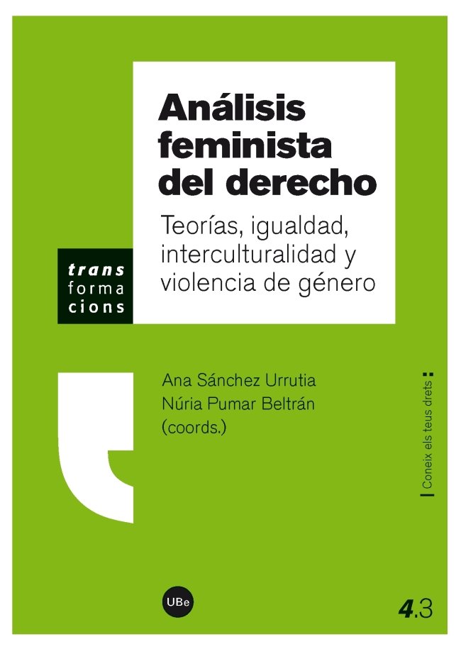 Análisis feminista del derecho, de Varios autores | portada del libro