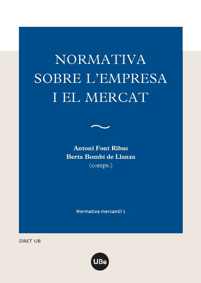 Normativa sobre l'empresa i el mercat, de Varios autores | portada del libro