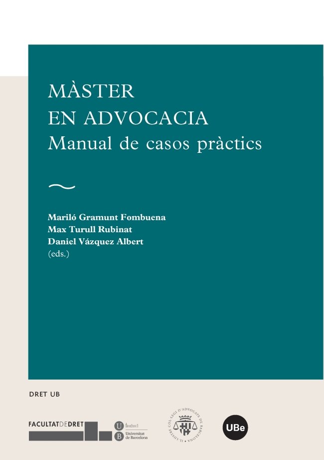 Màster en Advocacia. Manual de casos pràctics | portada del libro