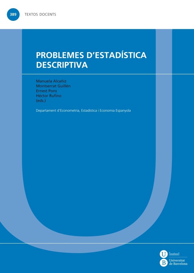 PROBLEMES D'ESTADISTICA DESCRIPTIVA, de VARIOS AUTORES | portada del libro