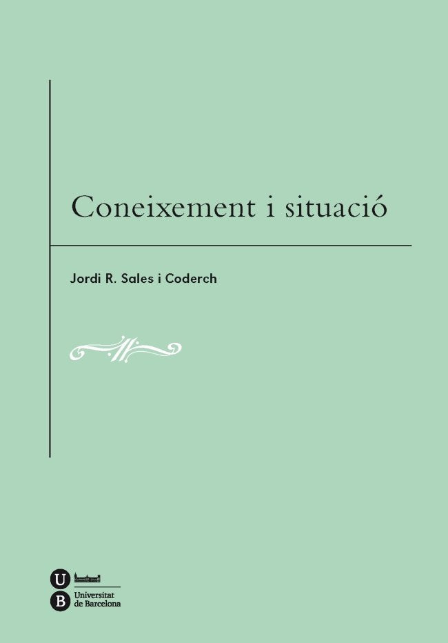 Coneixement i situació, de Sales i Coderch, Jordi | portada del libro