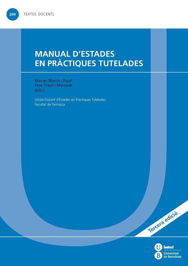 MANUAL D'ESTADES EN PRàCTIQUES TUTELADES, de VARIOS AUTORES | portada del libro