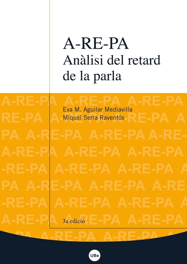 A-RE-PA. Anàlisi del retard de la parla, de Aguilar Mediavilla | portada del libro
