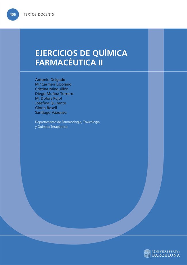 Ejercicios de química farmacéutica II, de Varios autores | portada del libro