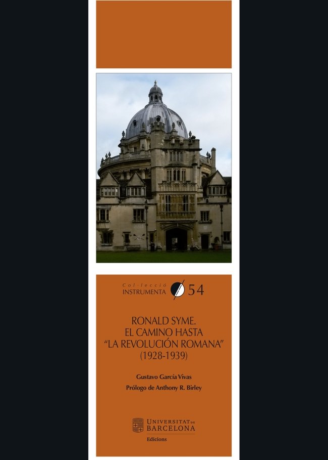 Ronald Syme. El camino hasta "La Revolución Romana" (1928-1939), de García Vivas, Gustavo | portada del libro