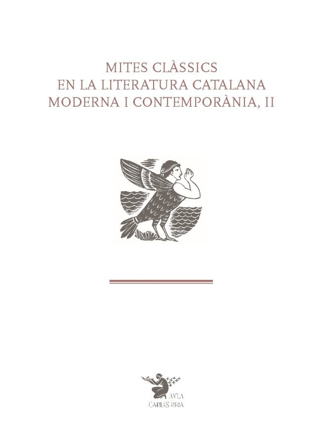 Mites clàssics en la literatura catalana moderna i contemporània, de Varios autores | portada del libro