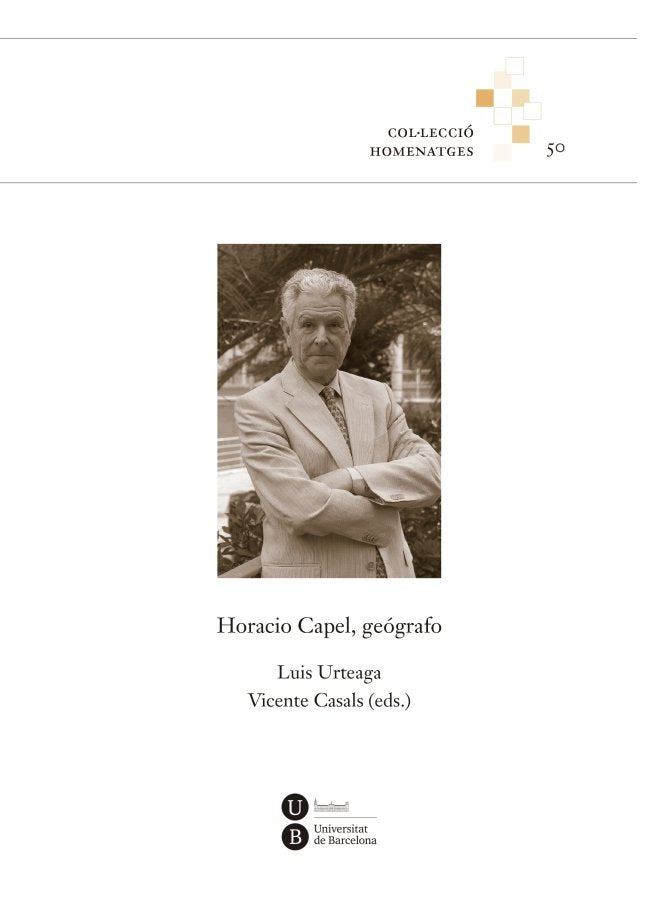 Horacio Capel, geógrafo, de Varios autores | portada del libro