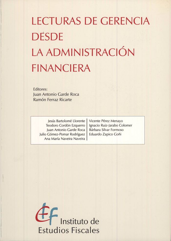 Lecturas de gerencia desde la administración financiera, de Varios autores | portada del libro