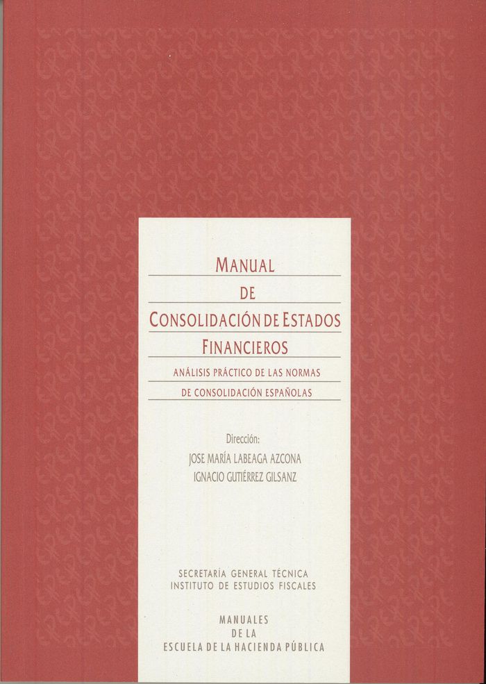 Manual de consolidación de estados financieros, de Varios autores | portada del libro