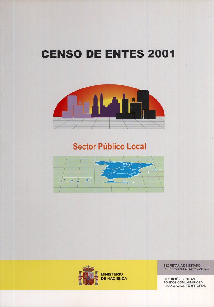 Censo de entes 2001 | portada del libro