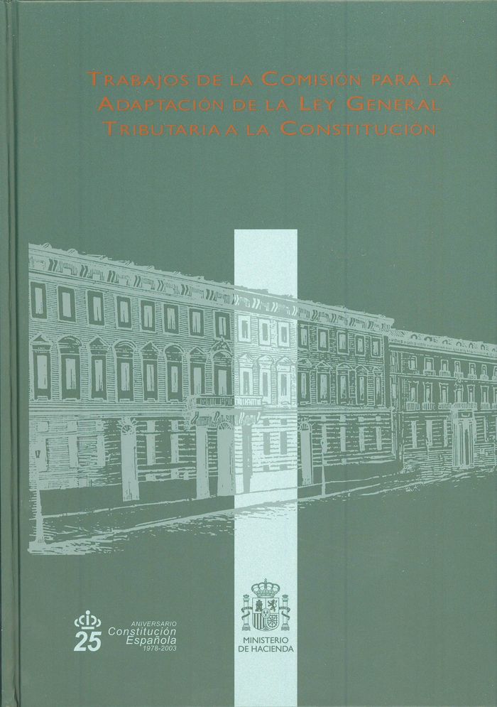Trabajos de la Comisión para la adaptación de la Ley General Tributaria a la Constitución | portada del libro