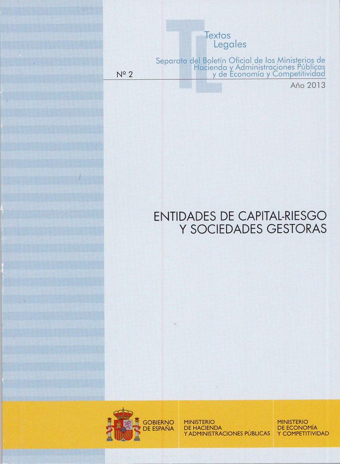 Entidades de capital-riesgo y sociedades gestoras | portada del libro