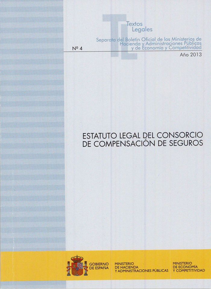 Estatuto legal del Consorcio de Compensación de Seguros | portada del libro
