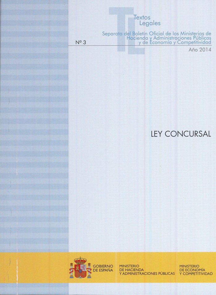 LEY CONCURSAL, de CENTRO DE PUBLICACIONES | portada del libro