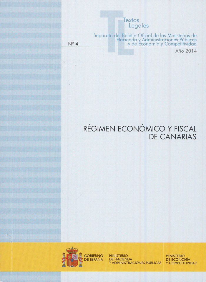 Régimen económico y fiscal de Canarias | portada del libro
