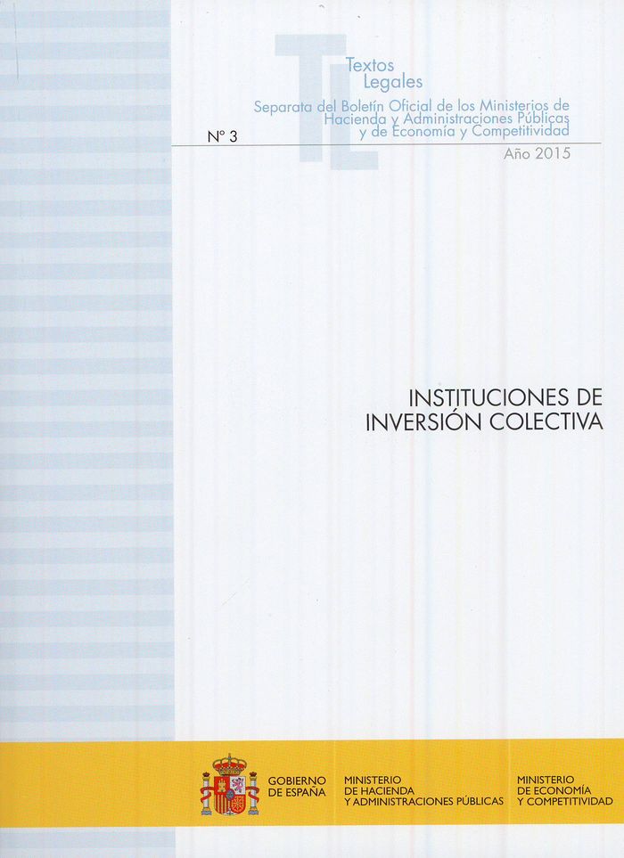 Instituciones de inversión colectiva | portada del libro
