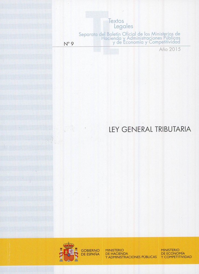 Ley general tributaria | portada del libro