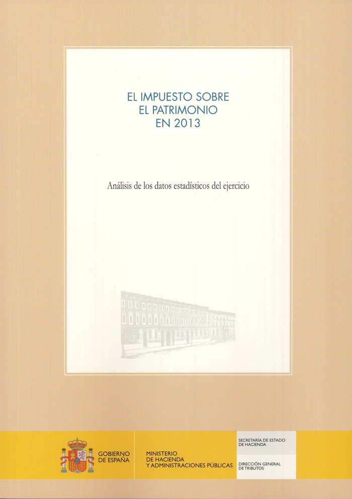 El impuesto sobre el patrimonio en 2013 | portada del libro