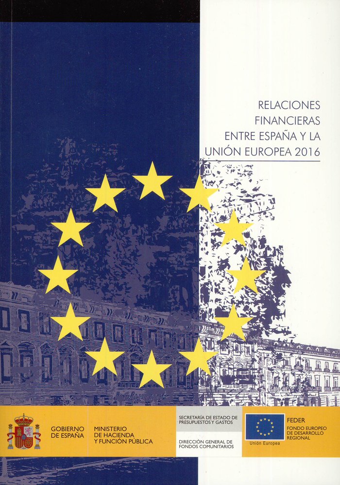 Relaciones financieras entre España y la Unión Europea 2016 | portada del libro