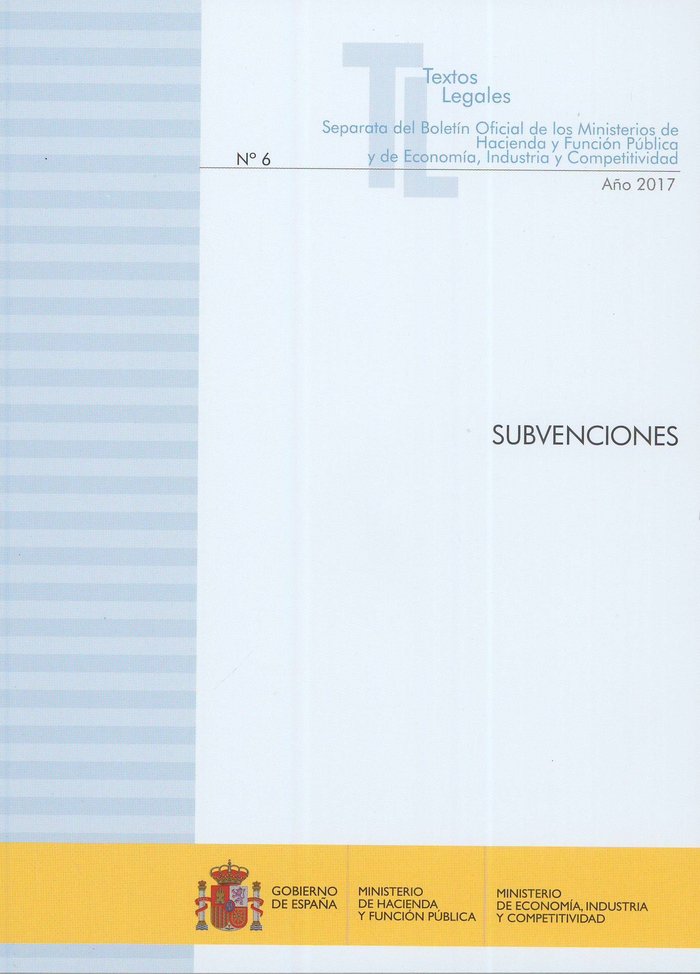 Subvenciones | portada del libro