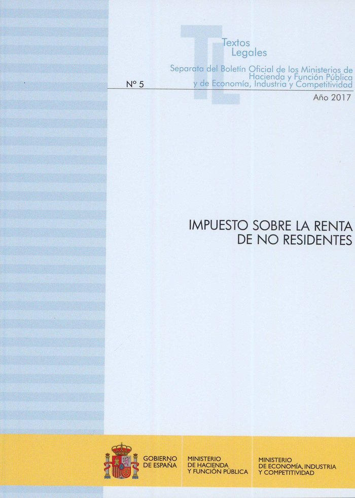 Impuesto sobre la renta de no residentes | portada del libro