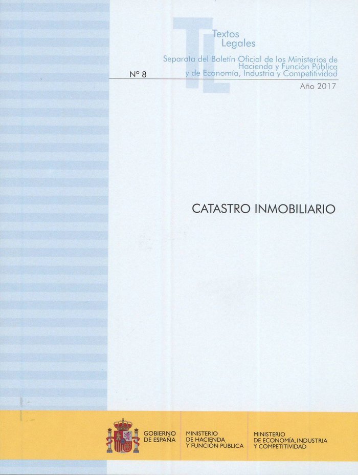 Catastro inmobiliario, de CENTRO DE PUBLICACIONES | portada del libro
