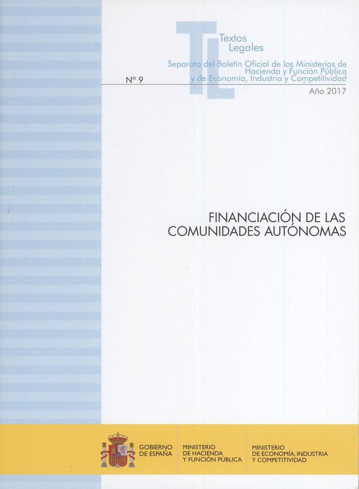 Financiación de las Comunidades Autónomas, de AA.VV. | portada del libro