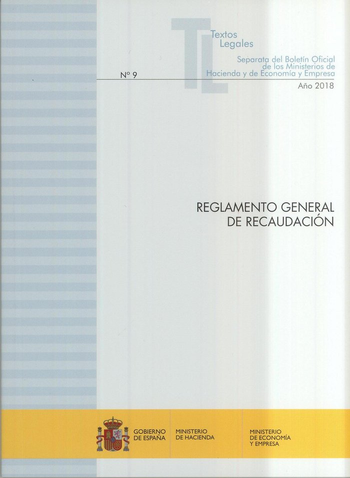 Reglamento general de recaudación, de VVAA | portada del libro