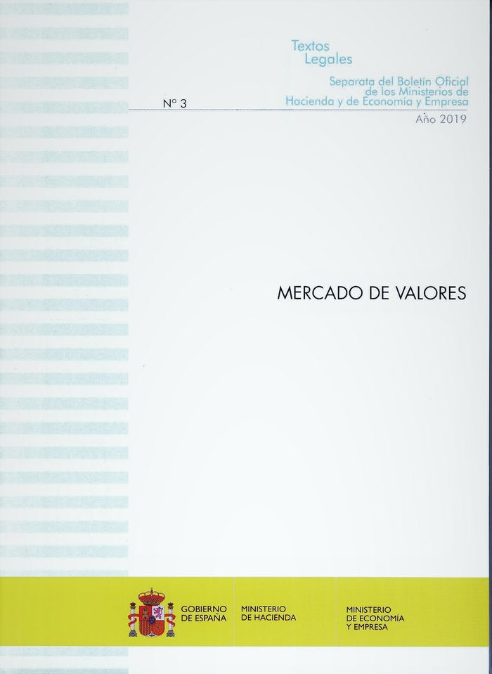 Mercado de Valores, de VVAA | portada del libro