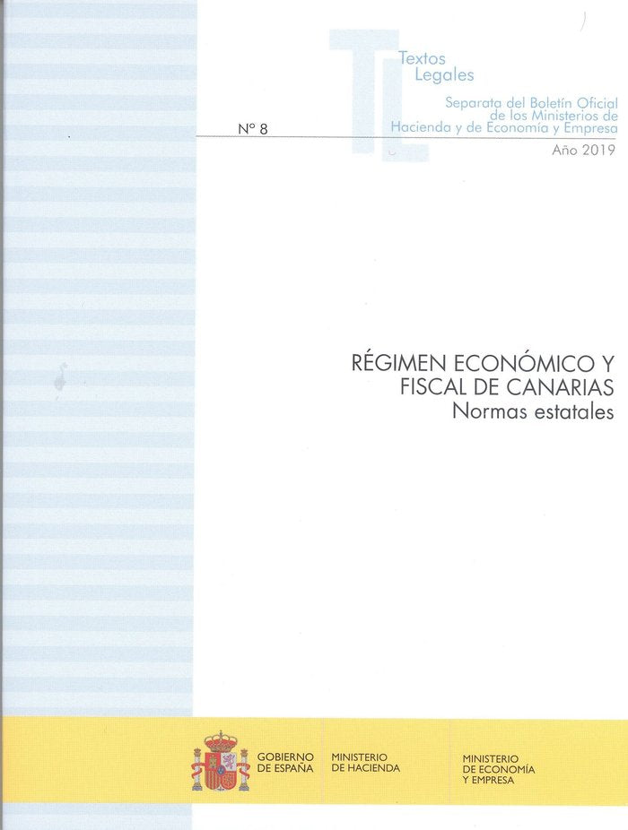 Régimen económico y fiscal de Canarias, de CENTRO DE PUBLICACIONES | portada del libro