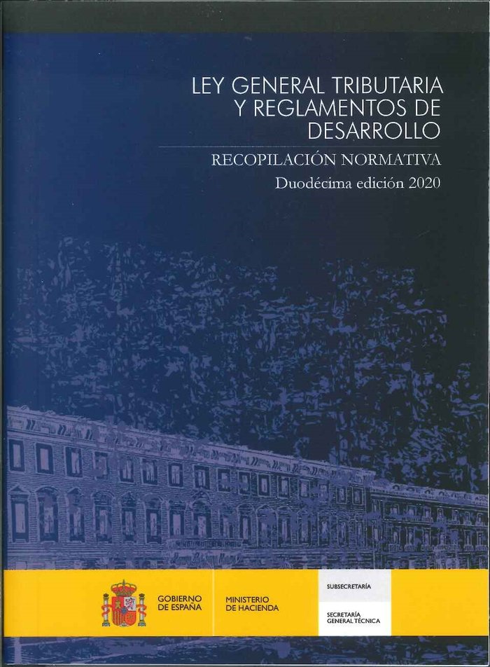 LEY GENERAL TRIBUTARIA Y REGLAMENTOS DE DESARROLLO. RECOPILACION, de CENTRO DE PUBLICACIONES | portada del libro