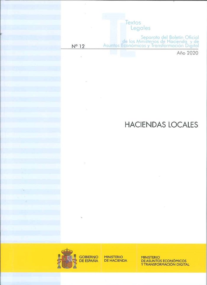 HACIENDAS LOCALES, de VVAA | portada del libro