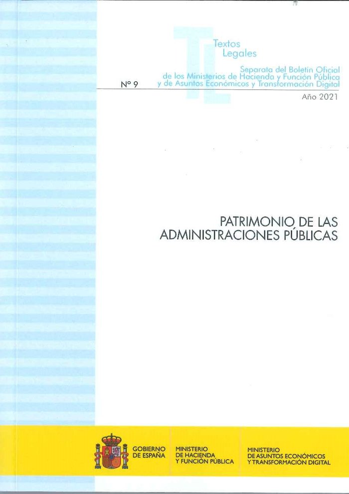PATRIMONIO DE LAS ADMINSITRACIONES PUBLICAS 2021., de DEPARTAMENTO DE REDACCION MINISTERIO DE HACIENDA | portada del libro