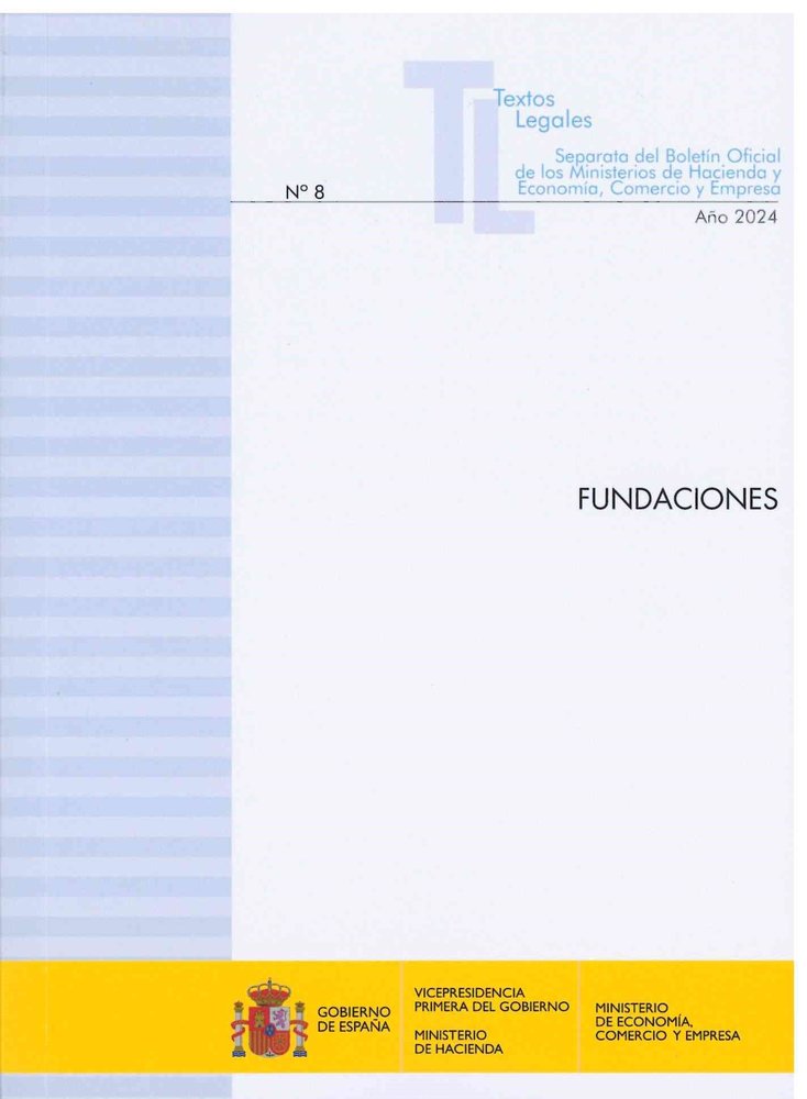 FUNDACIONES 2024, de DEPARTAMENTO DE REDACCION MINISTERIO DE HACIENDA | portada del libro