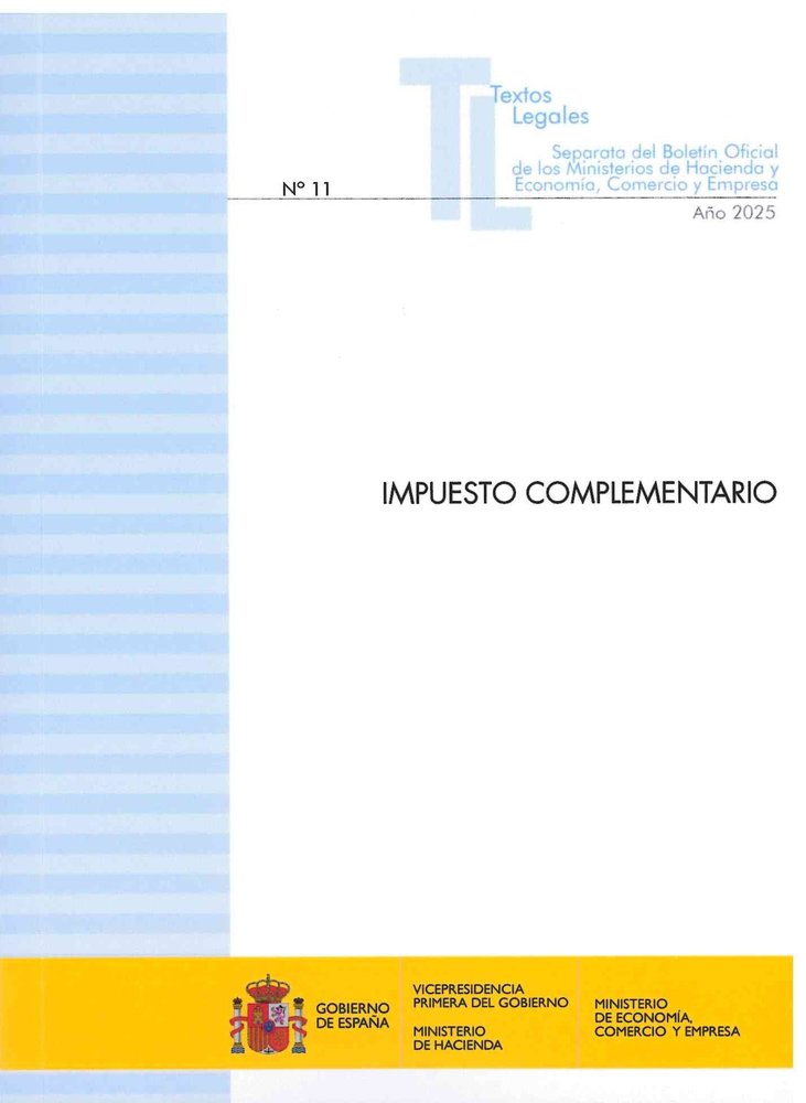 IMPUESTO COMPLEMENTARIO | portada del libro
