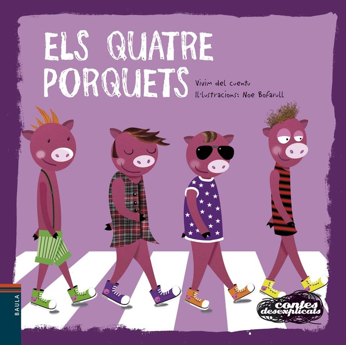 Els Quatre Porquets, de Vivim del Cuentu | portada del libro