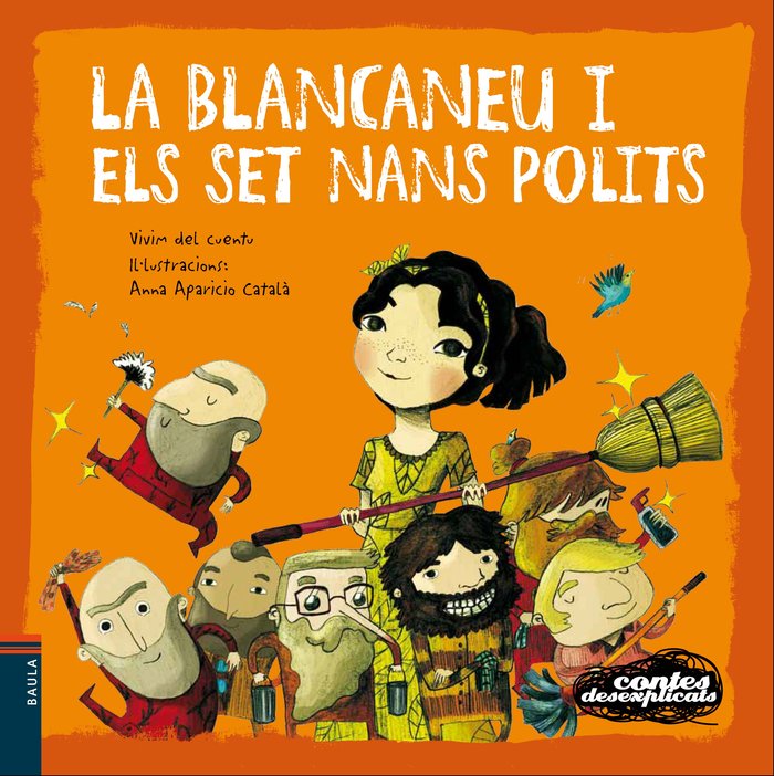 La Blancaneu i els set nans polits, de Vivim del Cuentu | portada del libro