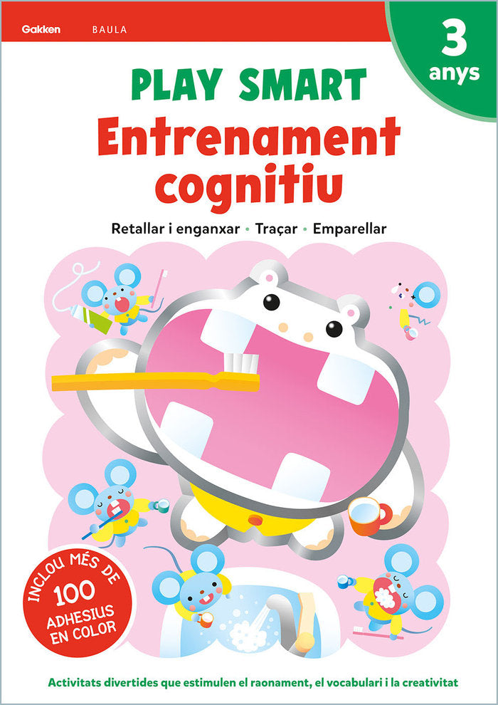PLAY SMART ENTRENAMENT COGNITIU 3 ANYS, de EQUIP GAKKEN | portada del libro