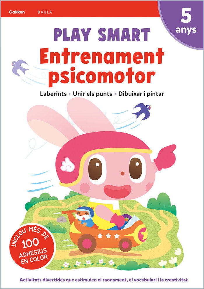 PLAY SMART ENTRENAMENT PSICOMOTOR 5 ANYS, de EQUIP GAKKEN | portada del libro