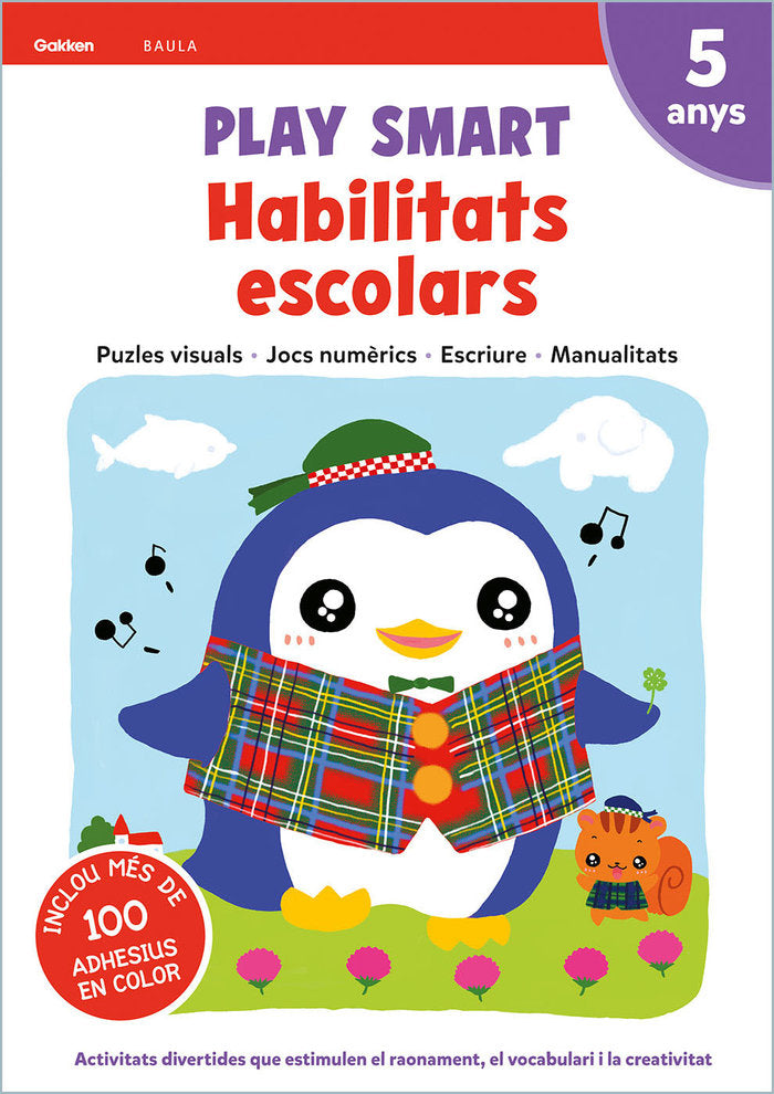 PLAY SMART HABILITATS ESCOLARS 5 ANYS, de EQUIP GAKKEN | portada del libro