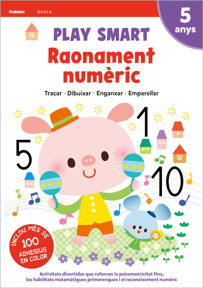 PLAY SMART RAONAMENT NUMERIC 5 ANYS, de EQUIPO GAKKEN | portada del libro