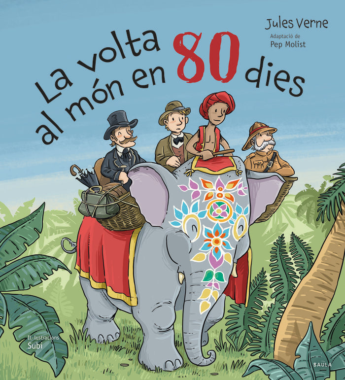 LA VOLTA AL MON EN 80 DIES, de JULES VERNE | portada del libro