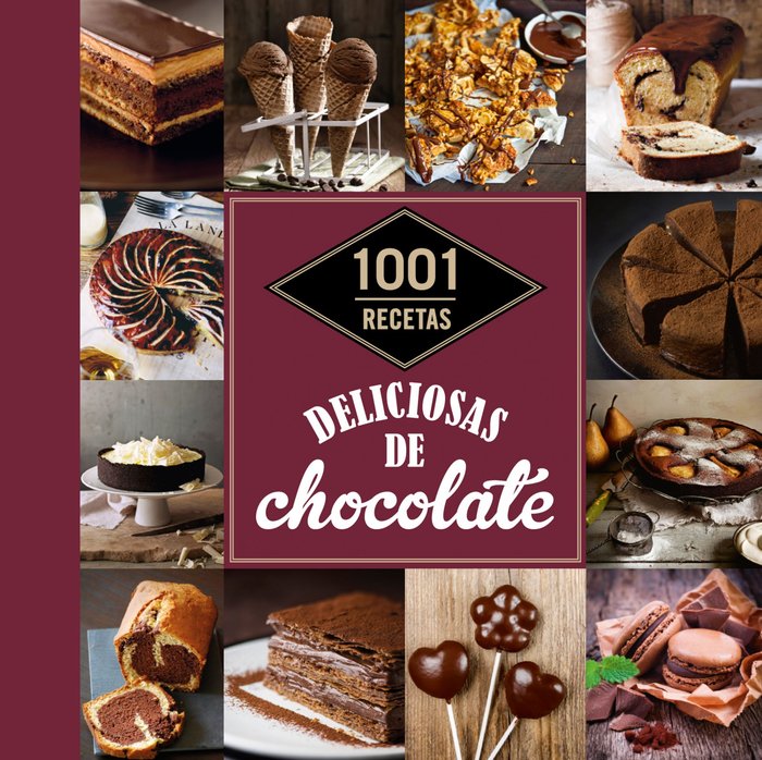 1001 recetas deliciosas de chocolate, de AA. VV. | portada del libro