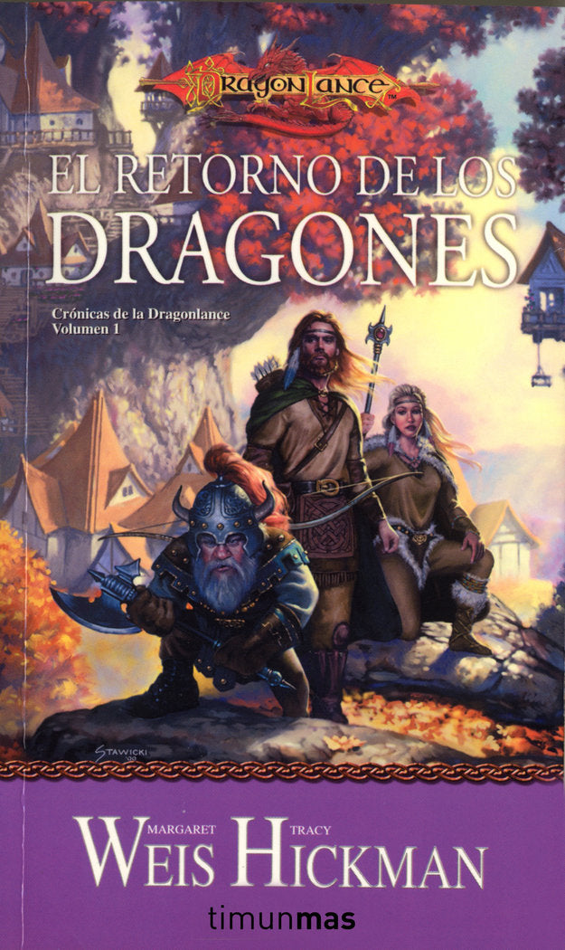 Crónicas de la Dragonlance nº 01/03 El retorno de los dragones, de Weis | portada del libro