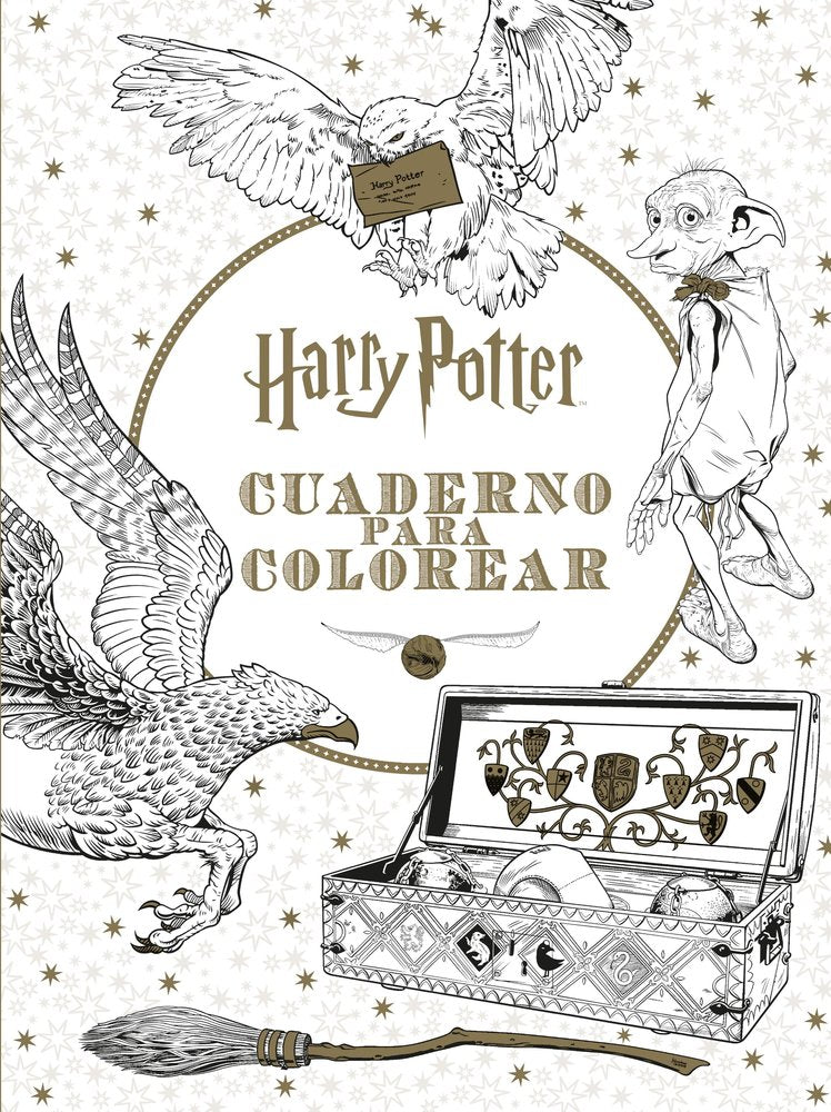 HARRY POTTER: CUADERNO PARA COLOREAR | portada del libro