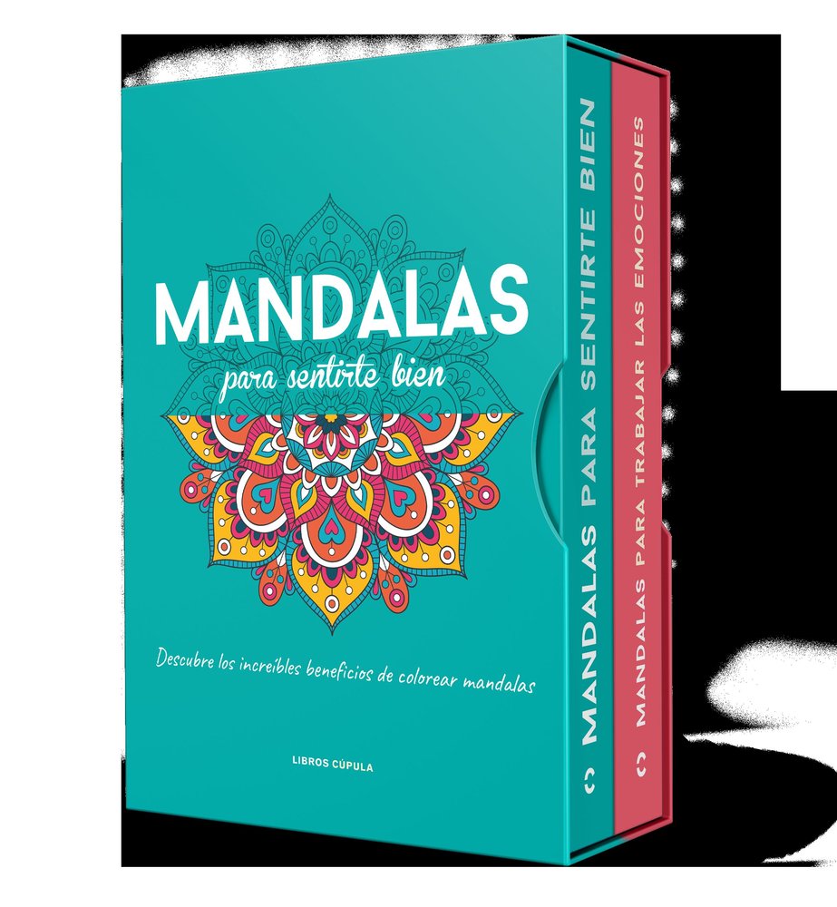 ESTUCHE MANDALAS PARA SENTIRTE BIEN + MANDALAS PARA TRABAJAR TUS EMOCIONES, de AA. VV. | portada del libro