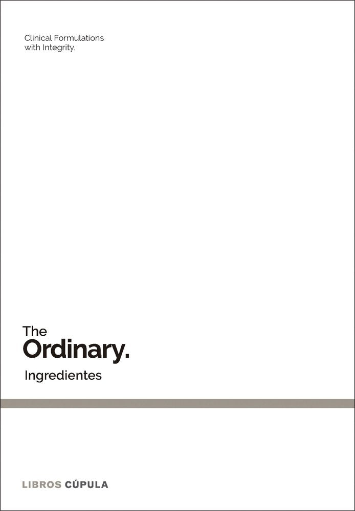 INGREDIENTES, de THE ORDINARY, | portada del libro